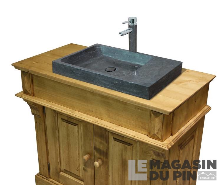 Meuble Lavabo Simple En Pin Massif Chamonix Le Magasin Du Pin