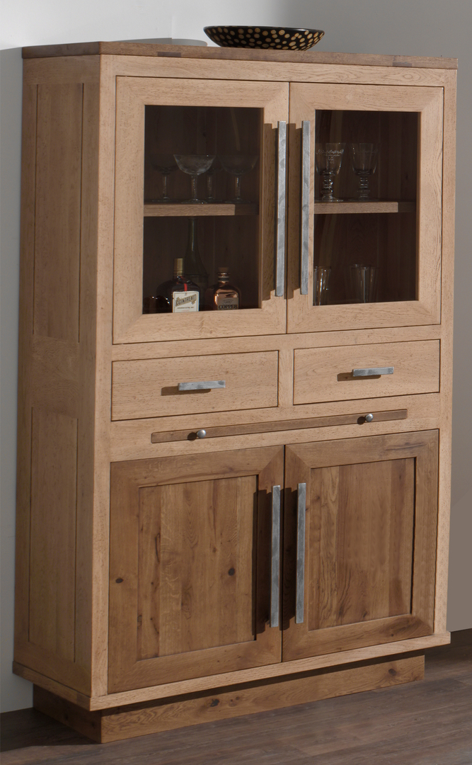 Armoire Salon Chene Massif Havane Le Magasin Du Pin