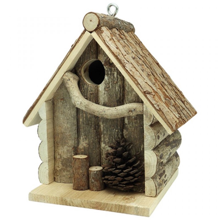 Nichoir bois pour oiseaux Chalet