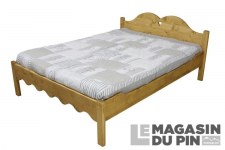 Lit avec pieds bas 140x190 Chamonix