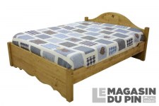 Lit double 140x190 sans tiroirs Chamonix