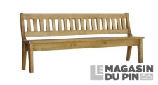 Banc avec dossier 120cm Chamonix