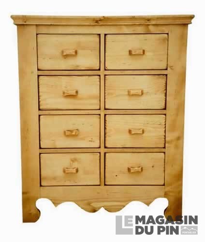 Commode 8 tiroirs Chamonix