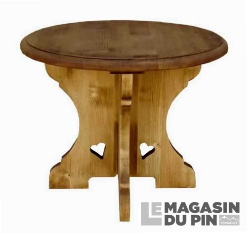 Table basse ronde Chamonix