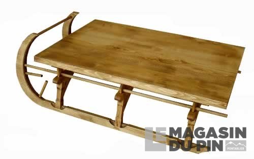 Table basse luge GM Chamonix