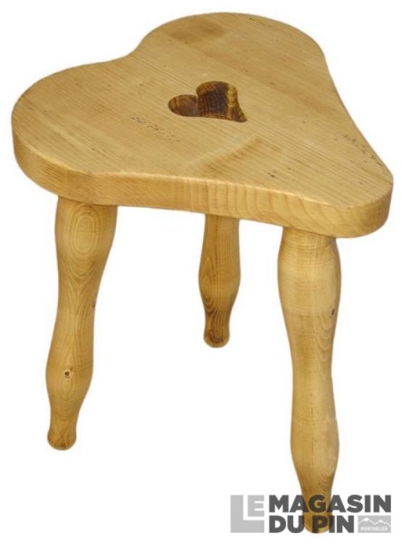 Tabouret cœur Megève