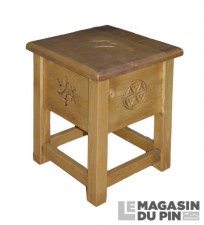 Tabouret coffre Meuble Chalet