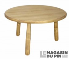 Table basse ronde diamètre 80 cm