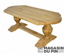 Table basse pieds tournés