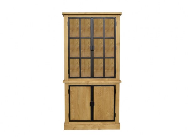 Meuble 2 corps 4 portes Bois & Fer