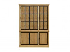 Meuble 2 corps 6 portes Bois & Fer