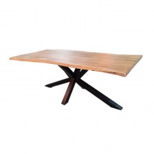 Table repas 200cm Acacia / métal