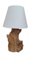 Lampe pied teck